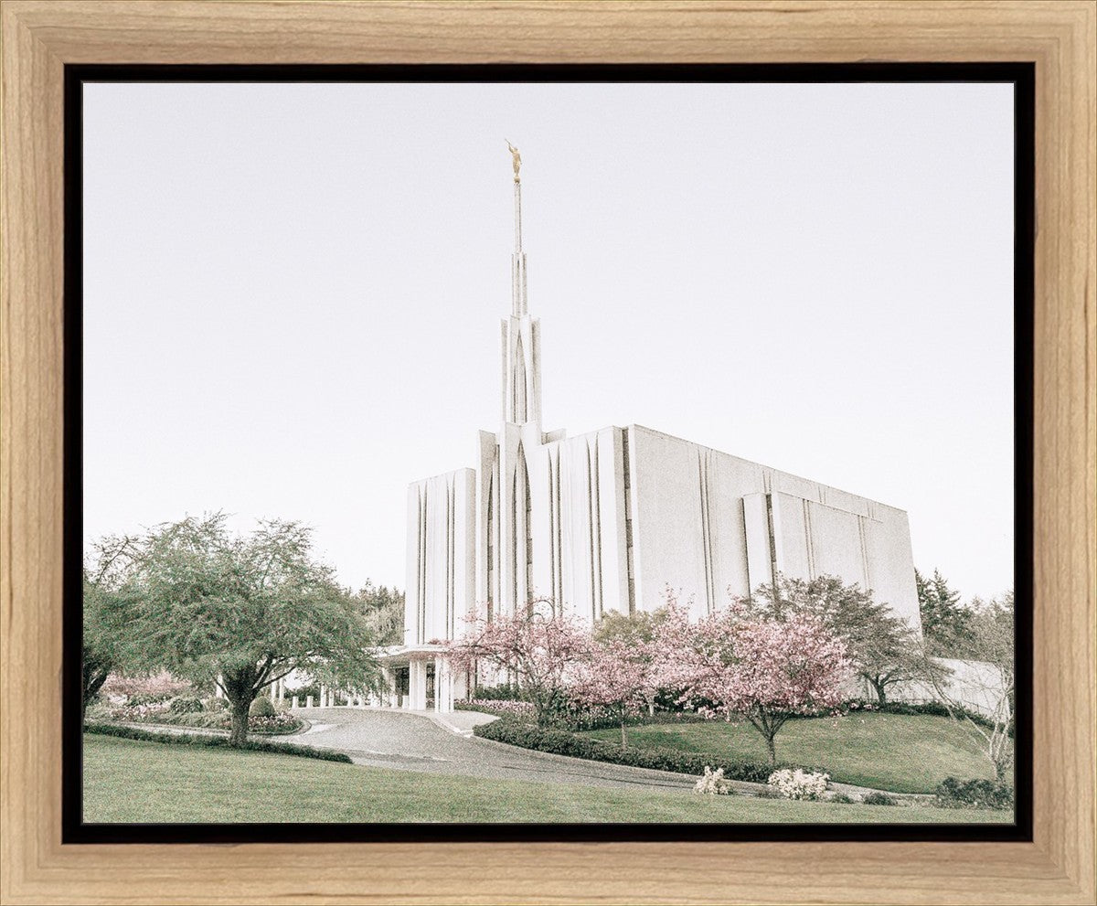 Sweet is The Work Seattle Washington Temple Gallery Wrap
