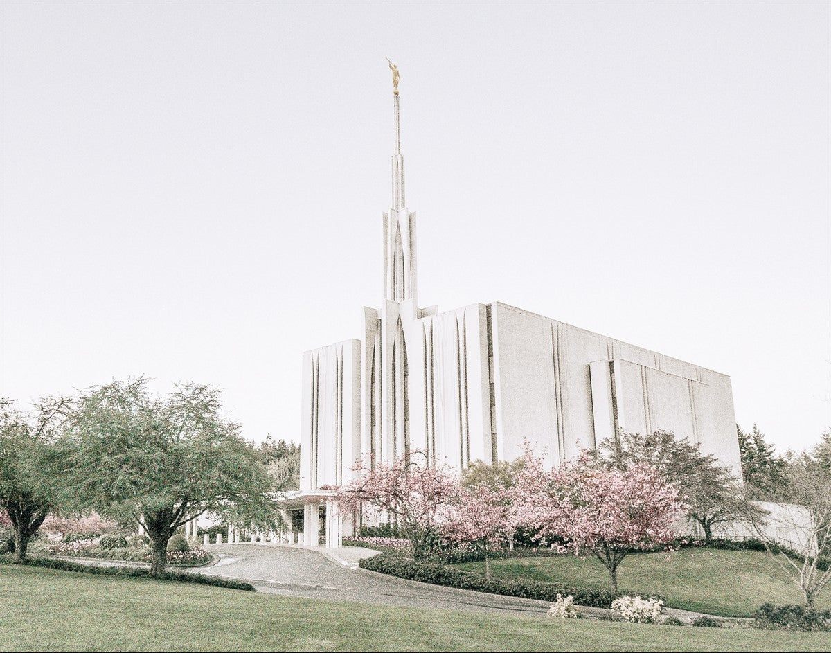 Sweet is The Work Seattle Washington Temple Gallery Wrap