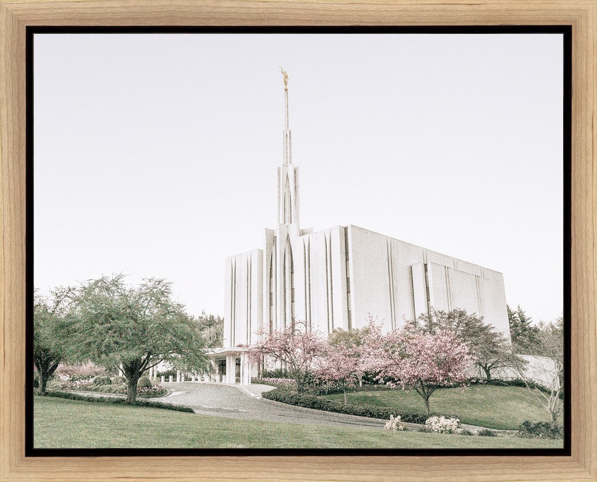 Sweet is The Work Seattle Washington Temple Gallery Wrap