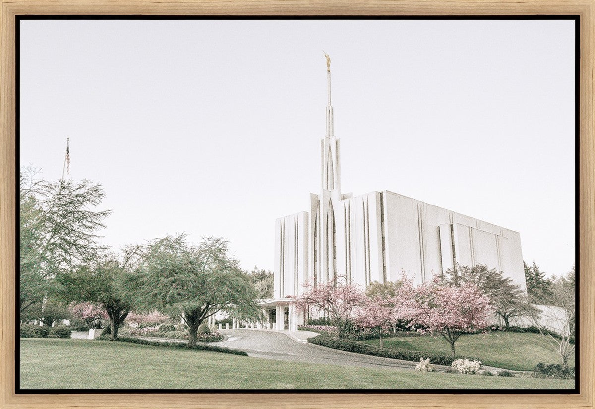 Sweet is The Work Seattle Washington Temple Gallery Wrap