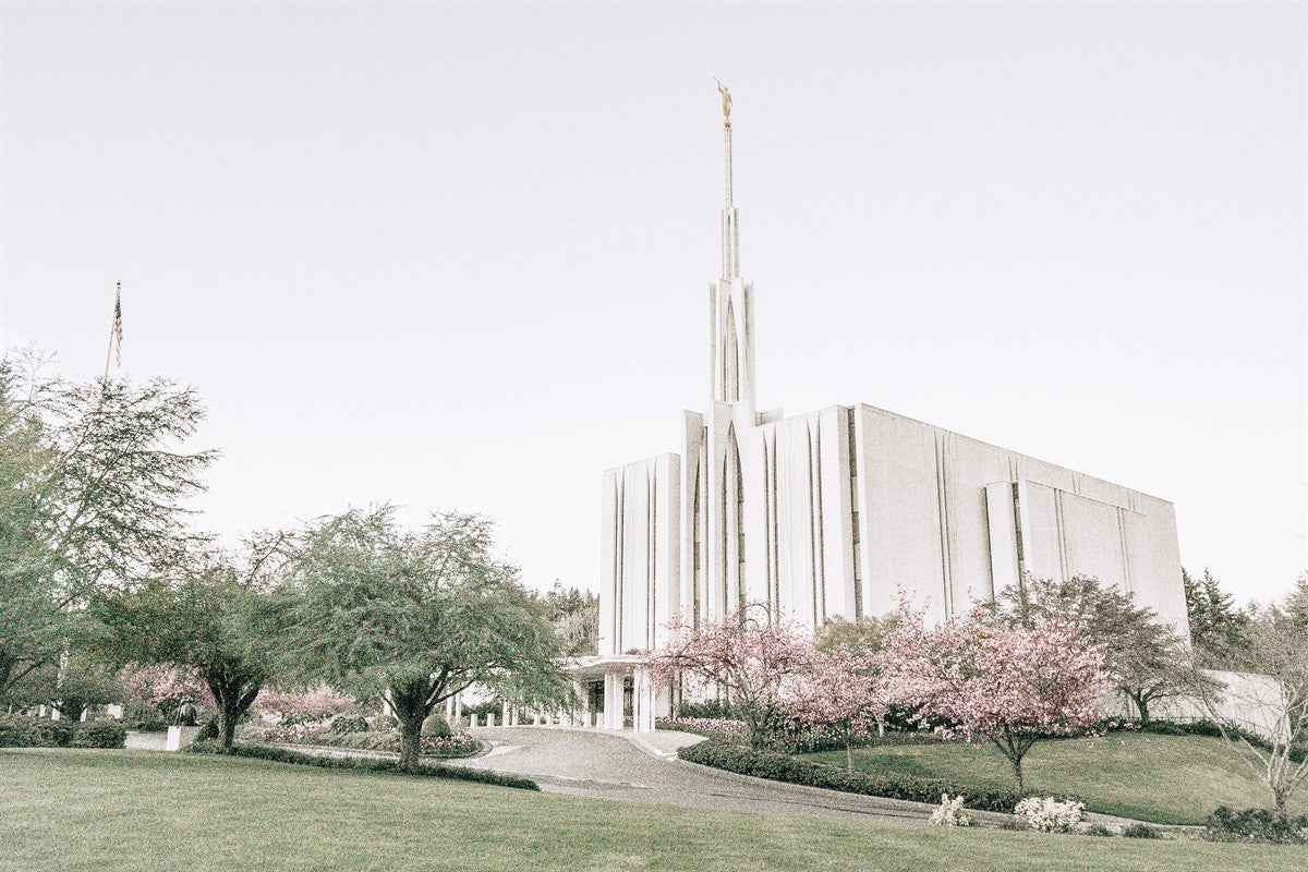Sweet is The Work Seattle Washington Temple Gallery Wrap