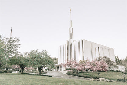 Sweet is The Work Seattle Washington Temple Large Wall Art Gallery Wrap