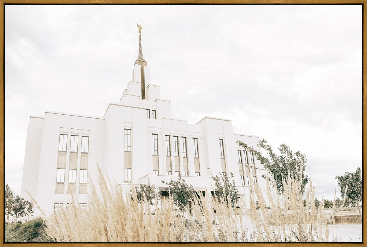 Sweet is The Work Saratoga Springs Utah Temple Large Wall Art Gallery Wrap