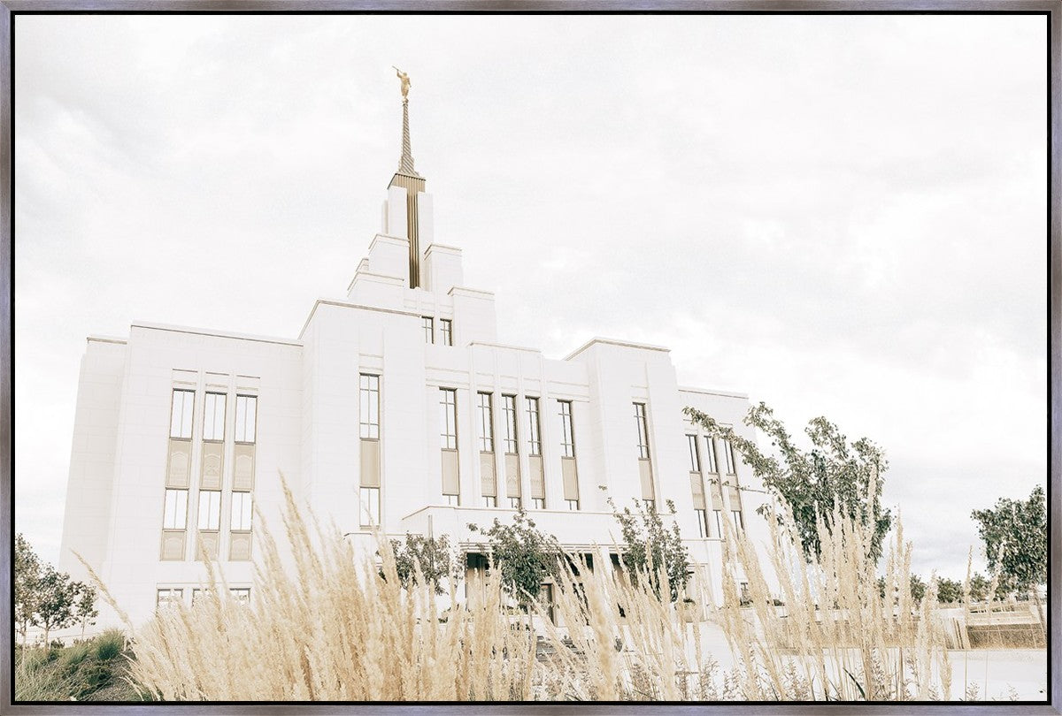 Sweet is The Work Saratoga Springs Utah Temple Large Wall Art Gallery Wrap