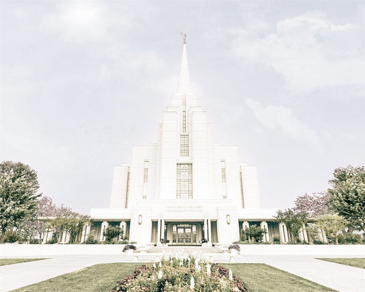 Sweet is The Work Rexburg Idaho Temple Gallery Wrap