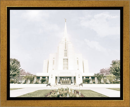 Sweet is The Work Rexburg Idaho Temple Gallery Wrap