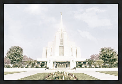 Sweet is The Work Rexburg Idaho Temple Gallery Wrap
