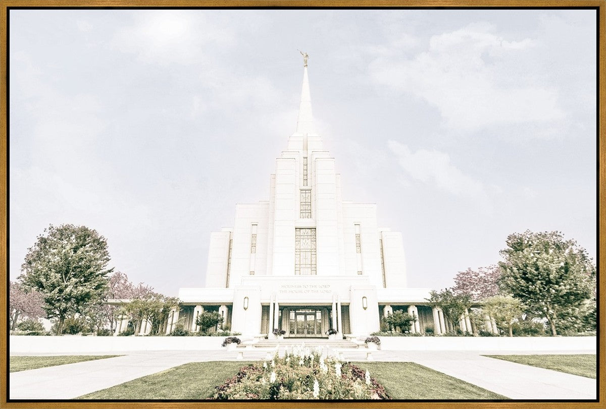 Sweet is The Work Rexburg Idaho Temple Large Wall Art Gallery Wrap