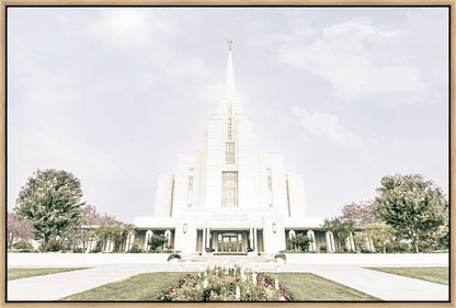 Sweet is The Work Rexburg Idaho Temple Large Wall Art Gallery Wrap