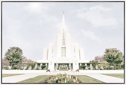Sweet is The Work Rexburg Idaho Temple Large Wall Art Gallery Wrap