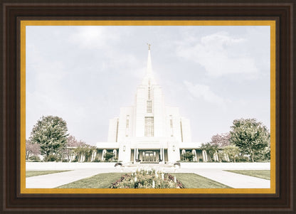 Sweet is The Work Rexburg Idaho Temple Large Wall Art