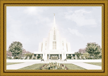 Sweet is The Work Rexburg Idaho Temple Large Wall Art