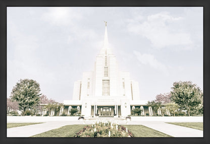Sweet is The Work Rexburg Idaho Temple Large Wall Art