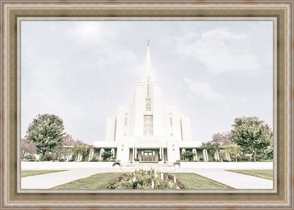 Sweet is The Work Rexburg Idaho Temple Large Wall Art