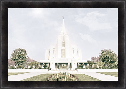 Sweet is The Work Rexburg Idaho Temple Large Wall Art
