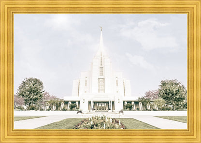Sweet is The Work Rexburg Idaho Temple Large Wall Art