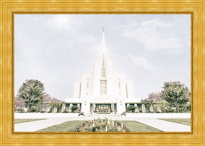 Sweet is The Work Rexburg Idaho Temple Large Wall Art