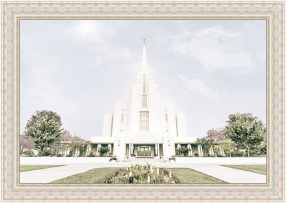 Sweet is The Work Rexburg Idaho Temple Large Wall Art