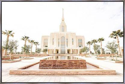 Sweet is The Work Red Cliffs Utah Temple Large Wall Art Gallery Wrap