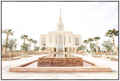 Sweet is The Work Red Cliffs Utah Temple Large Wall Art Gallery Wrap