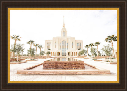 Sweet is The Work Red Cliffs Utah Temple Large Wall Art