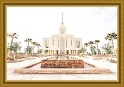 Sweet is The Work Red Cliffs Utah Temple Large Wall Art