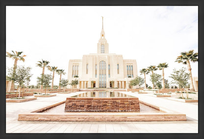Sweet is The Work Red Cliffs Utah Temple Large Wall Art