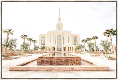 Sweet is The Work Red Cliffs Utah Temple Large Wall Art