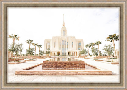 Sweet is The Work Red Cliffs Utah Temple Large Wall Art