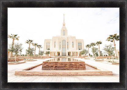 Sweet is The Work Red Cliffs Utah Temple Large Wall Art
