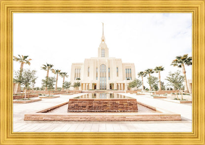 Sweet is The Work Red Cliffs Utah Temple Large Wall Art