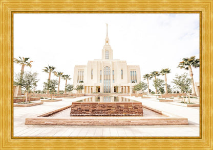 Sweet is The Work Red Cliffs Utah Temple Large Wall Art