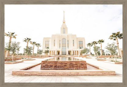 Sweet is The Work Red Cliffs Utah Temple Large Wall Art