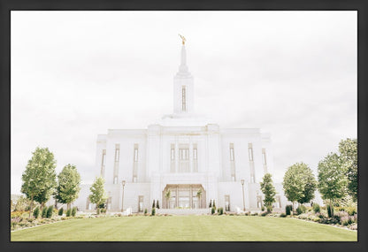 Sweet is The Work Pocatello Idaho Temple Large Wall Art