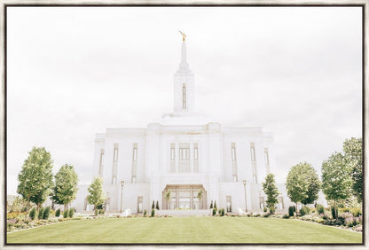 Sweet is The Work Pocatello Idaho Temple Large Wall Art