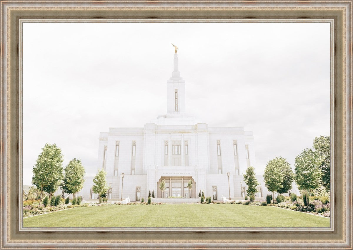 Sweet is The Work Pocatello Idaho Temple Large Wall Art