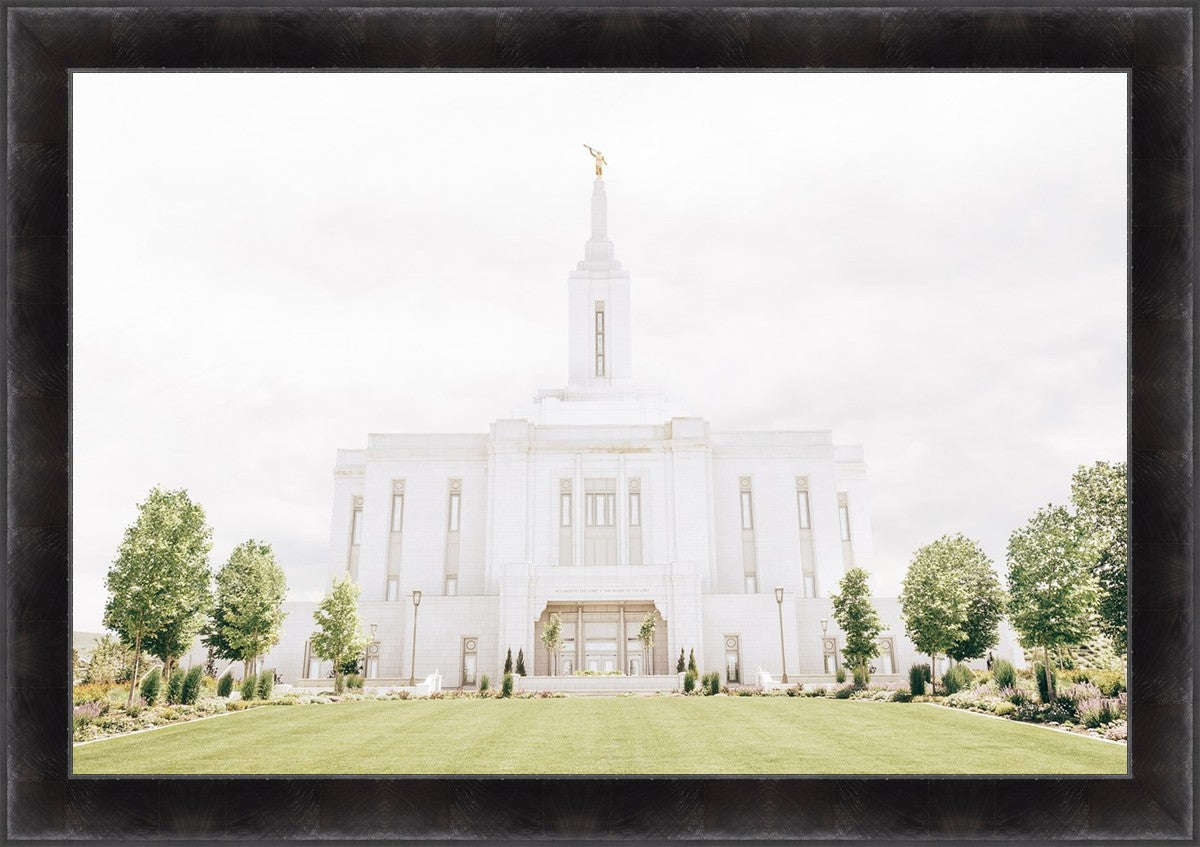Sweet is The Work Pocatello Idaho Temple Large Wall Art