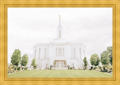 Sweet is The Work Pocatello Idaho Temple Large Wall Art