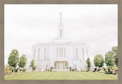Sweet is The Work Pocatello Idaho Temple Large Wall Art