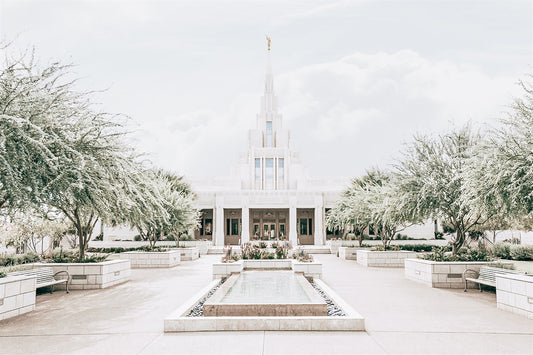 Sweet is The Work Phoenix Arizona Temple Large Wall Art Gallery Wrap