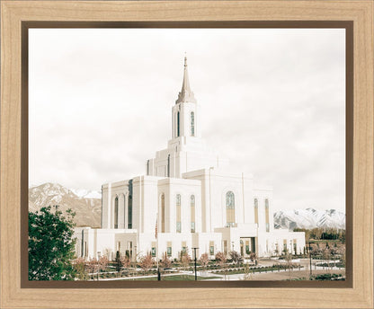 Sweet is The Work Orem Utah Temple Gallery Wrap