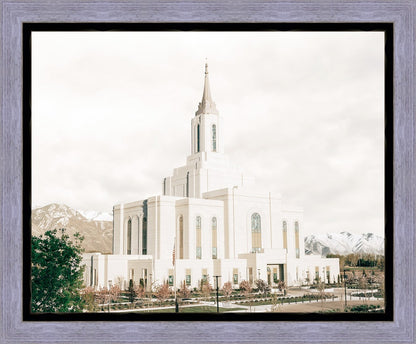 Sweet is The Work Orem Utah Temple Gallery Wrap
