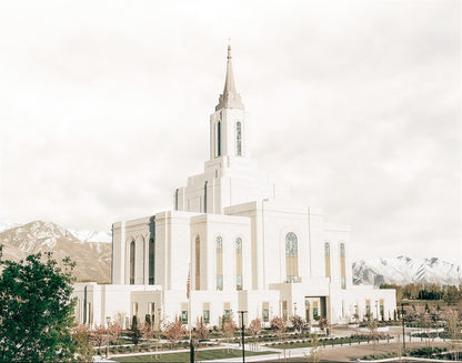 Sweet is The Work Orem Utah Temple Gallery Wrap