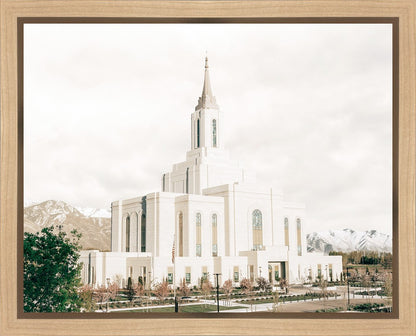 Sweet is The Work Orem Utah Temple Gallery Wrap