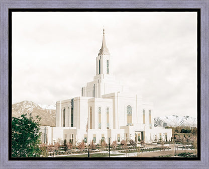 Sweet is The Work Orem Utah Temple Gallery Wrap
