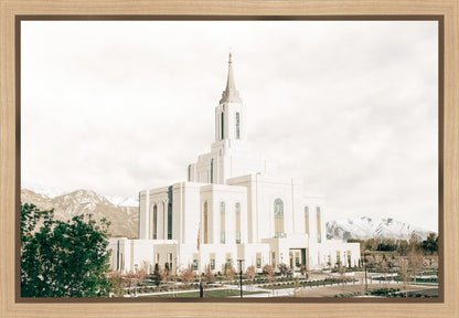 Sweet is The Work Orem Utah Temple Gallery Wrap