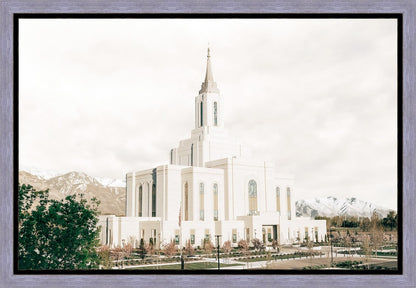 Sweet is The Work Orem Utah Temple Gallery Wrap