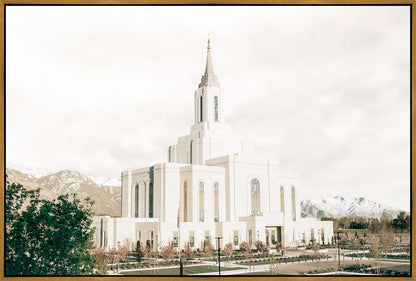Sweet is The Work Orem Utah Temple Gallery Wrap