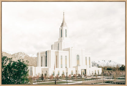 Sweet is The Work Orem Utah Temple Gallery Wrap