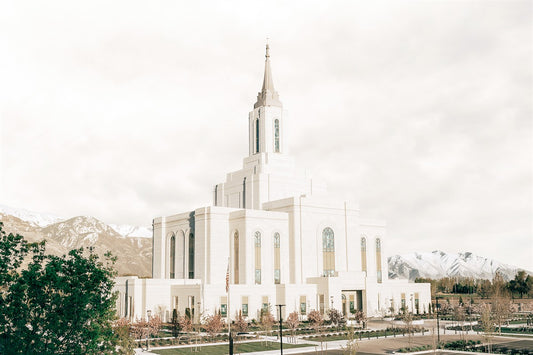 Sweet is The Work Orem Utah Temple Large Wall Art